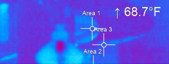using thermal cameras to find leaks in bottles
