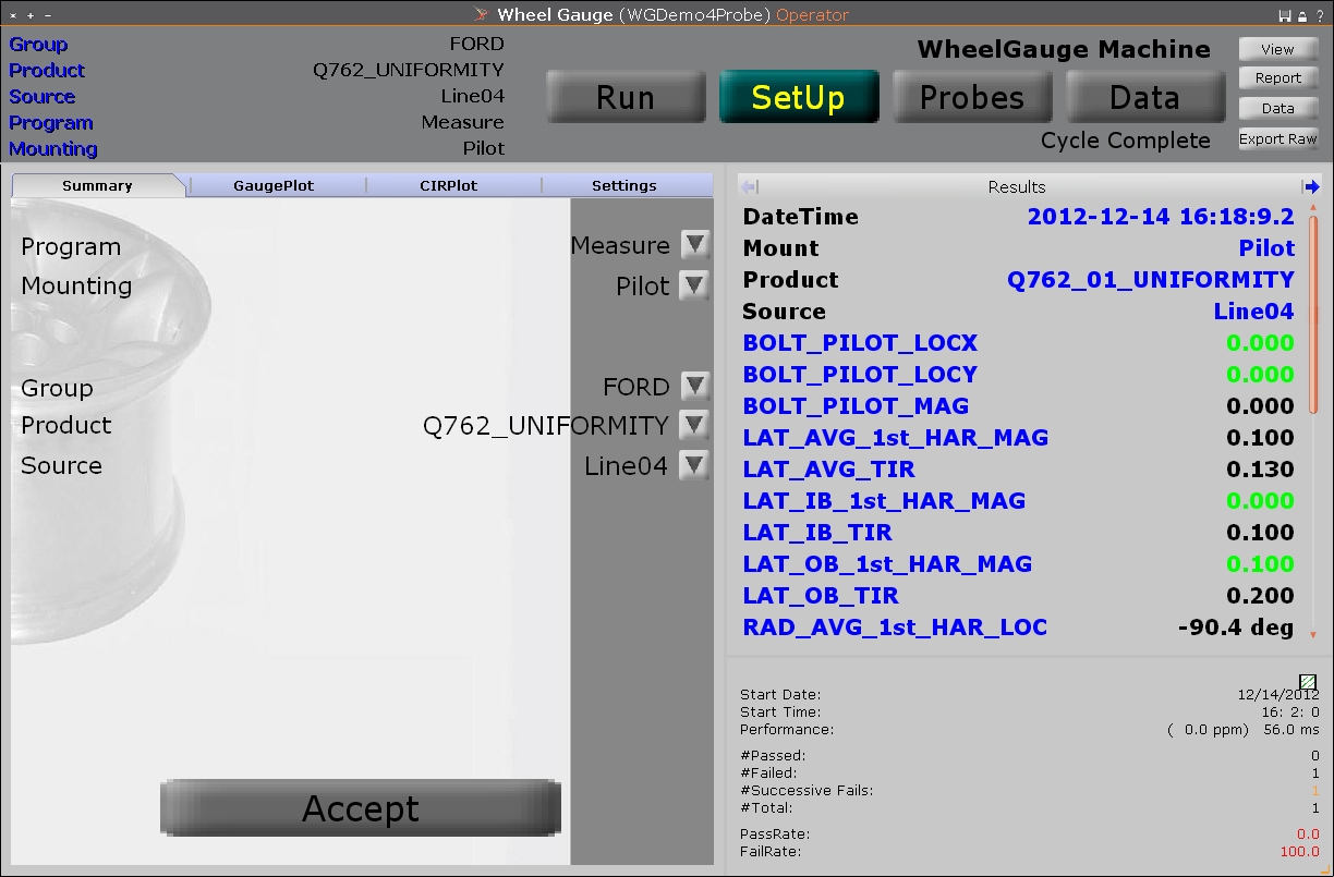 Automation Manager Used to Retrofit an old machine in Wheel Gauging