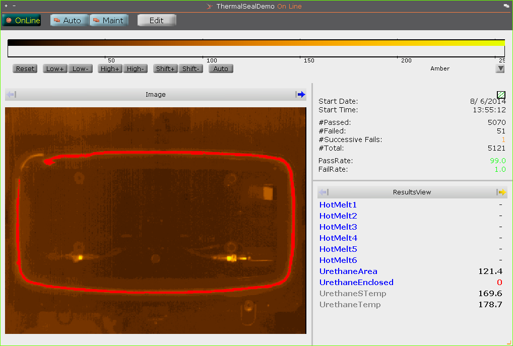 Automation Manager Used to Inspect Continuity of seal on Sun Roof 